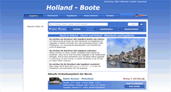 Desktop Screenshot of holland-boote.de